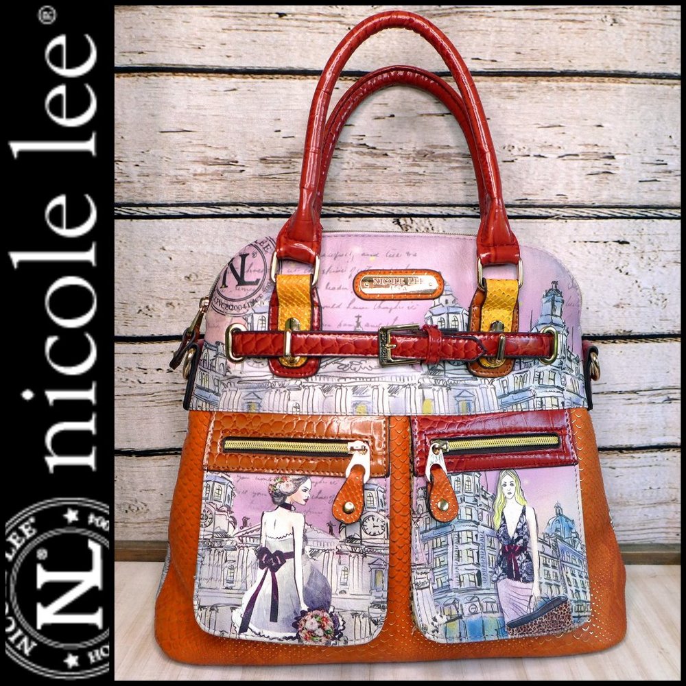 Nicole Lee Clock Tower Suzy Purse 👜 Discontinued Print